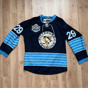 Vintage Pittsburg Penguins Fleury Hockey Jersey